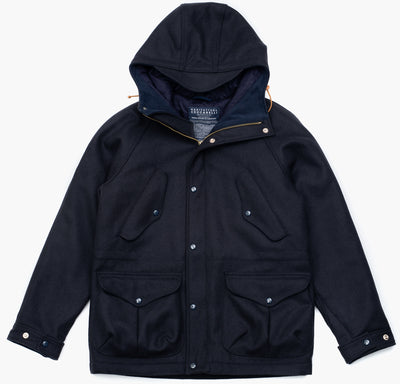 Fisherman Parka in Navy Casentino Wool