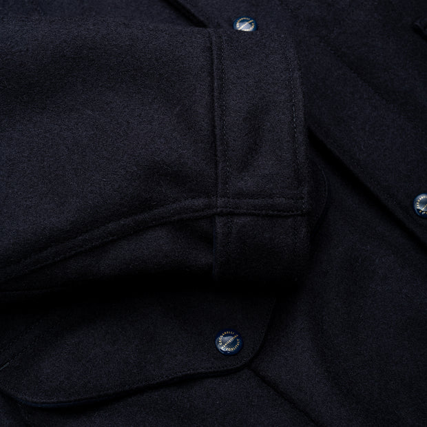 Fisherman Parka in Navy Casentino Wool