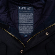 Fisherman Parka in Navy Casentino Wool