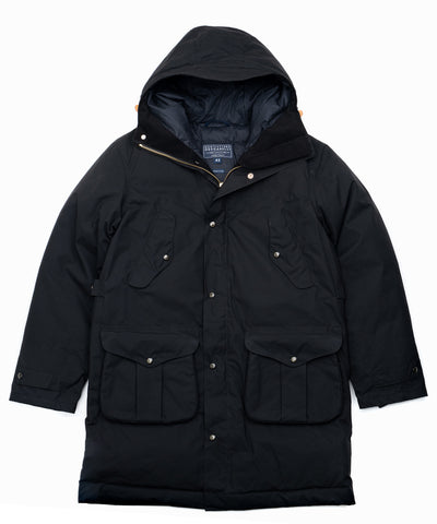 Goose Down Padded Alaska Parka in Black