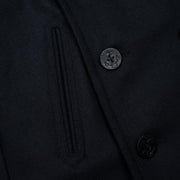 Peacoat in Dark Navy Casentino Wool