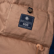 Goose Down Padded Fisherman Parka in Cobalt