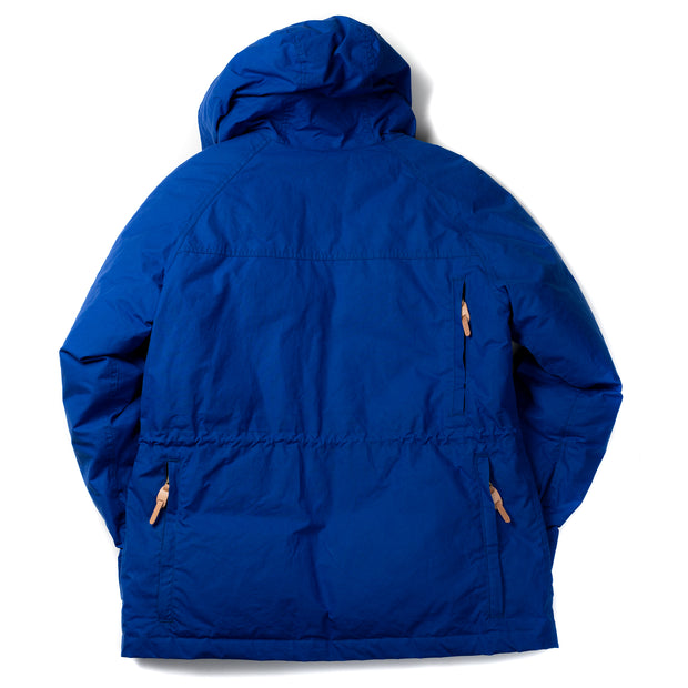 Goose Down Padded Fisherman Parka in Cobalt