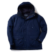 Goose Down Padded Fisherman Parka in Navy