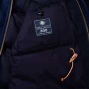 Goose Down Padded Fisherman Parka in Navy