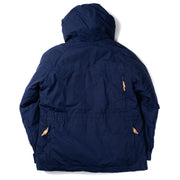 Goose Down Padded Fisherman Parka in Navy