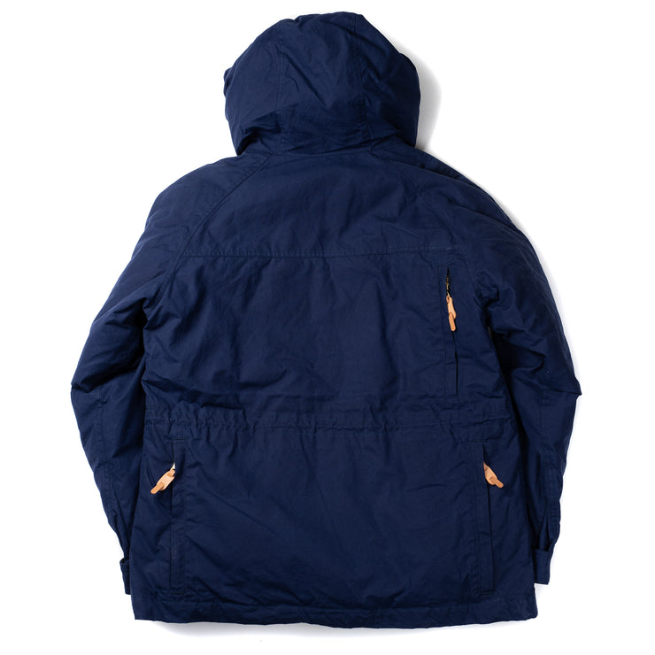 Goose Down Padded Fisherman Parka in Navy