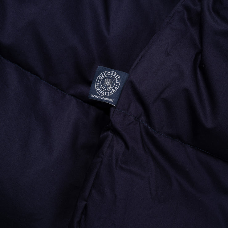 Goose Down Padded Fisherman Parka in Navy