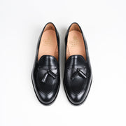 Cavendish Tassel Loafer in Black Calf