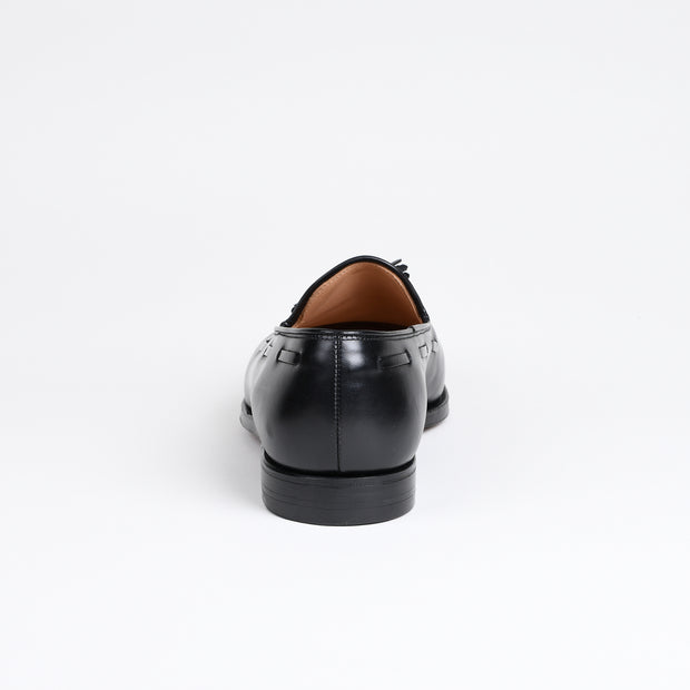 Cavendish Tassel Loafer in Black Calf