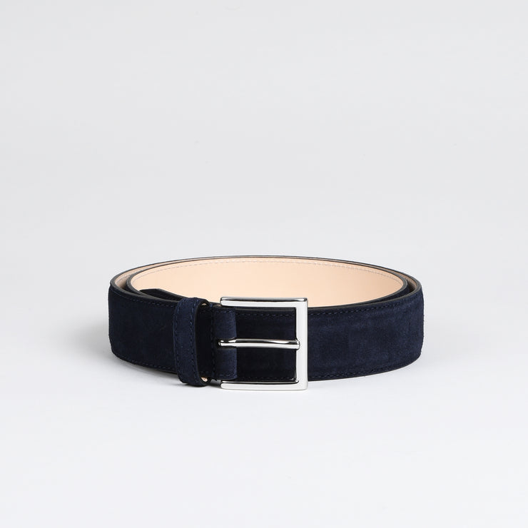 Suede Belt - Navy