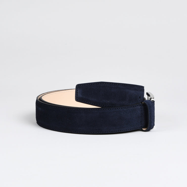 Suede Belt - Navy