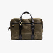 Laptop bag in Vintage Olive Canvas