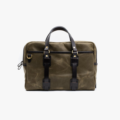 Laptop bag in Vintage Olive Canvas
