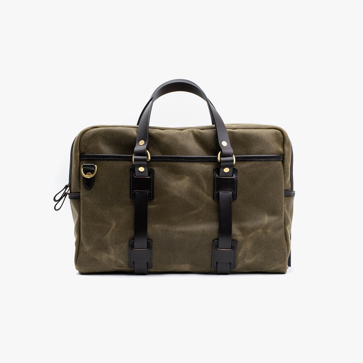 Laptop bag in Vintage Olive Canvas