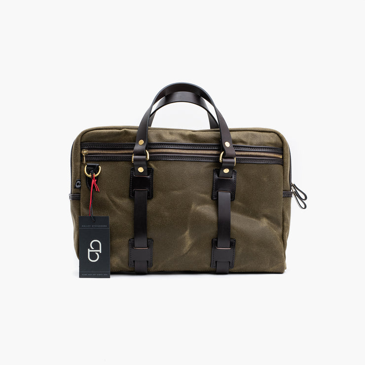 Laptop bag in Vintage Olive Canvas