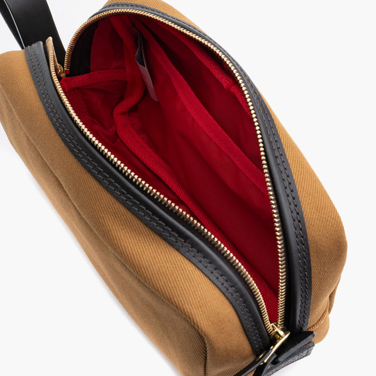 Travel Kit in Tan Cotton Twill