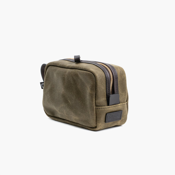 Travel Kit in Vintage Olive Canvas