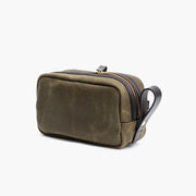Travel Kit in Vintage Olive Canvas