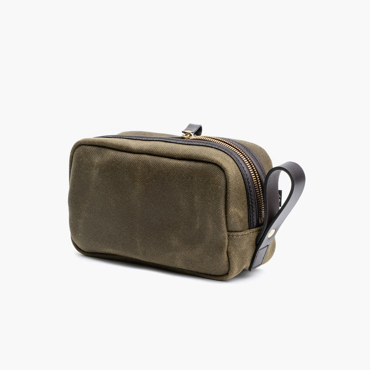 Travel Kit in Vintage Olive Canvas