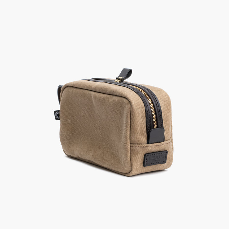 Travel Kit in Vintage Sand Canvas