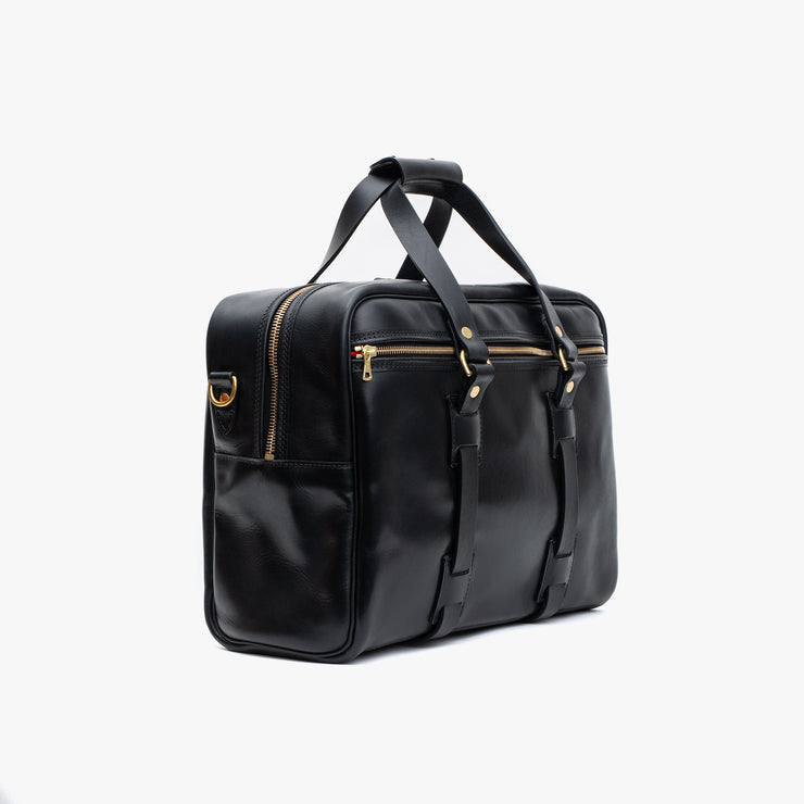 Traveller Bag in Black Vintage Leather
