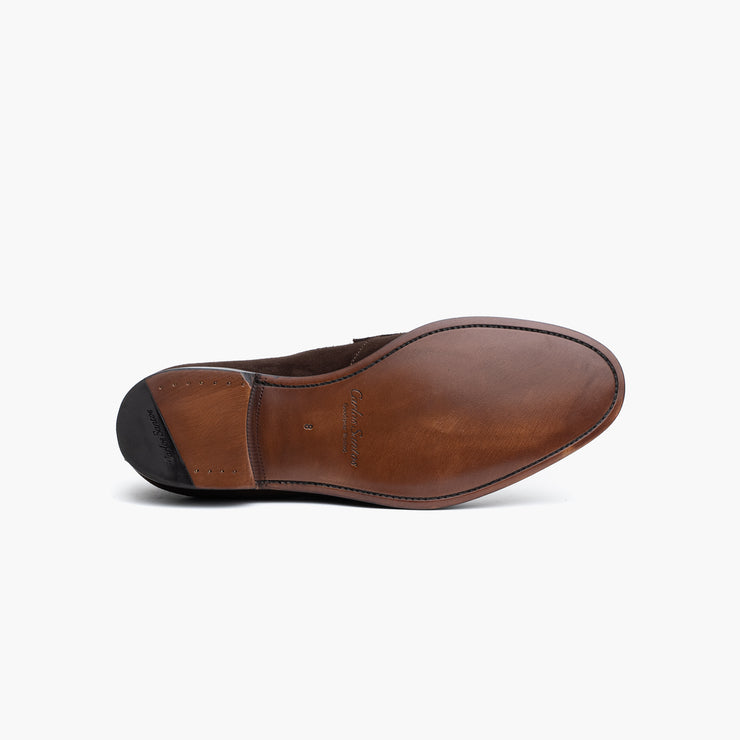 Penny Loafer in Espresso Suede