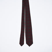 Printed Tie - Sangria Red