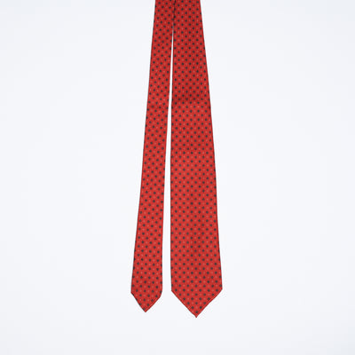 Printed Tie - Scarlet Red