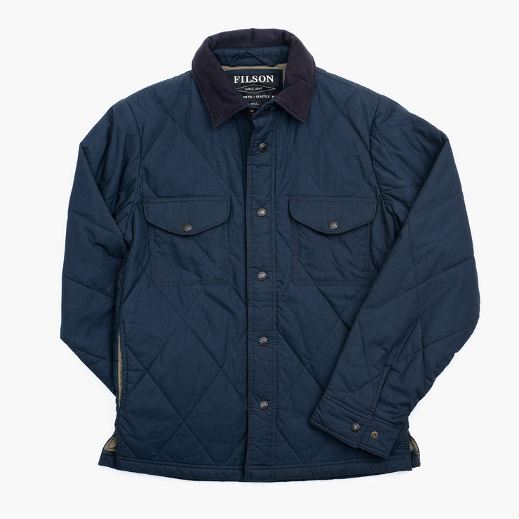 Hyder Quilted Jac-Shirt - Faded Navy