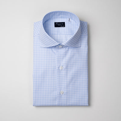 Dress Shirt in Light Blue Gingham