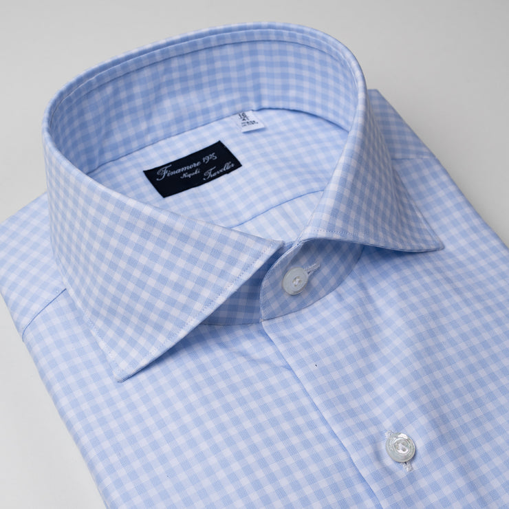 Dress Shirt in Light Blue Gingham
