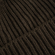 Heavy Knit Beanie in Seaweed Green Merino Wool
