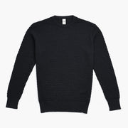 Merino Crewneck - Dark Charcoal Spotknit