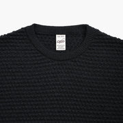 Merino Crewneck - Dark Charcoal Spotknit