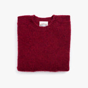 Crewneck Jumper in Lambrusco Shetland Wool