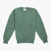 Crewneck Jumper in Space & Earth Shetland Wool