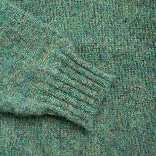 Crewneck Jumper in Space & Earth Shetland Wool