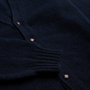 Cardigan in Navy Shetland Wool