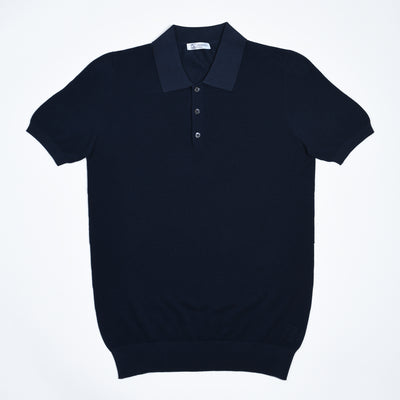 Polo shirt in cotton pique - Navy