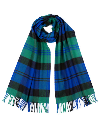 1797 Ultrafine Merino Tartan Scarf in Baird