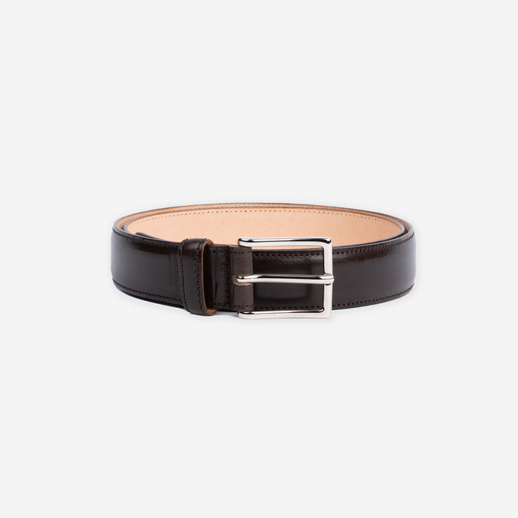 Formal belt in Castagna Calf & Silver Buckle