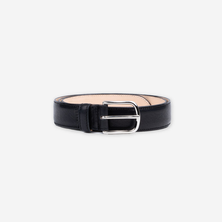 Casual belt in Black Vachetta