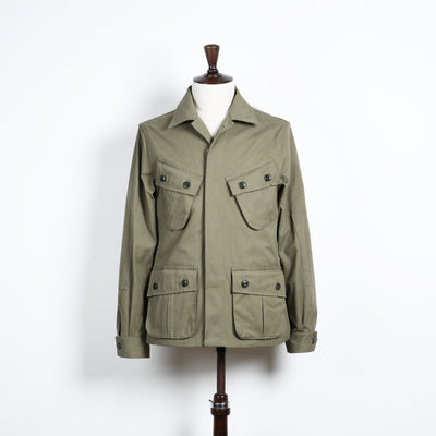 Jungle jacket in cotton canvas - Olive Green