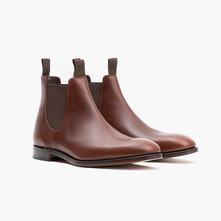 Apsley Chelsea boot in Brown Waxy Leather