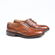 Chester wing-tip brogue in Mahogany calf