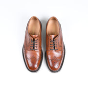 Chester wing-tip brogue in Mahogany calf