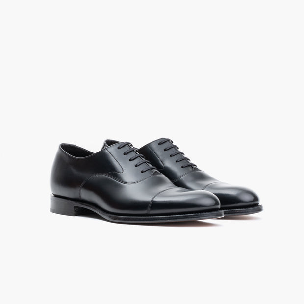 Hannover Cap Toe Oxford in Black Calf