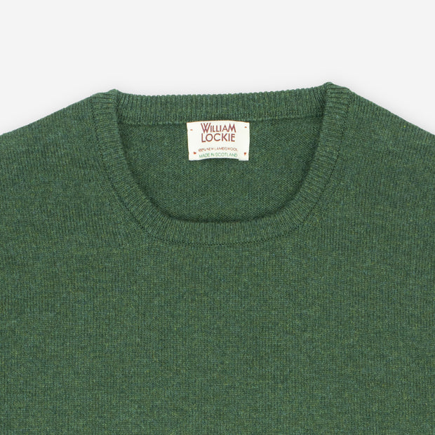Rob Crewneck Sweater in Lambswool - Rosemary