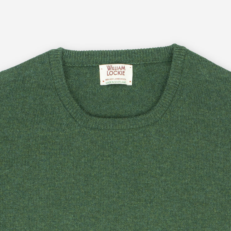 Rob Crewneck Sweater in Lambswool - Rosemary